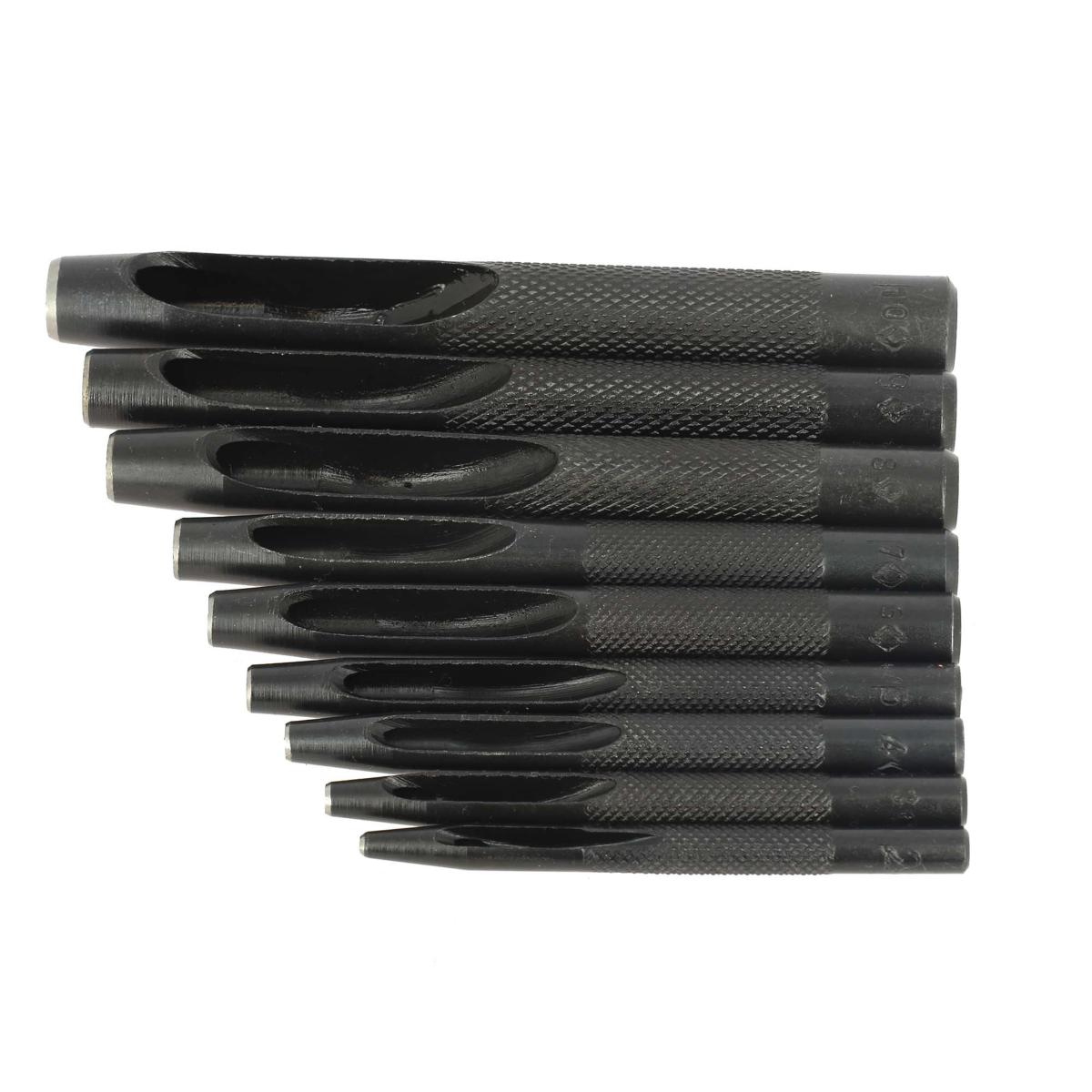 Lot de 15 poinçons en cuir à bords incisifs haute densité de 1 à 15 mm Lot de 15 poinçons en cuir à bords incisifs haute densité de 1 à 15 mm