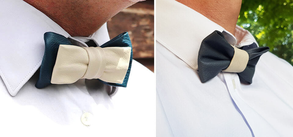 DIY noeud papillon en cuir