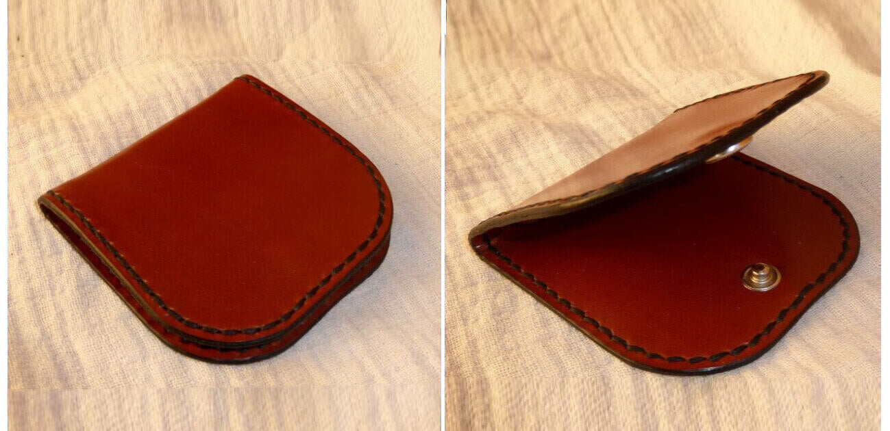 tutoriel portemonnaie cuir couture point sellier