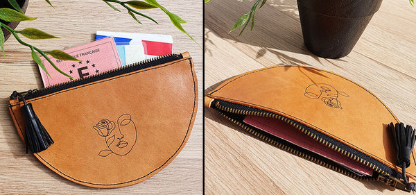 pochette en cuir tutoriel