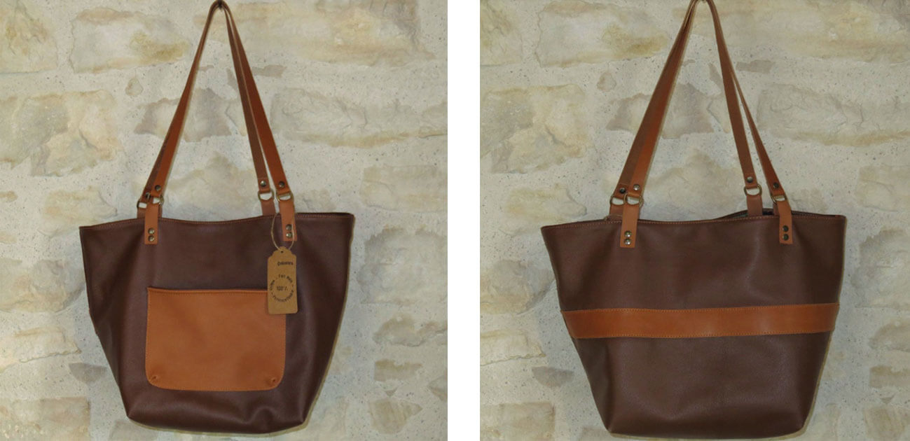 tutoriel sac cabas cuir