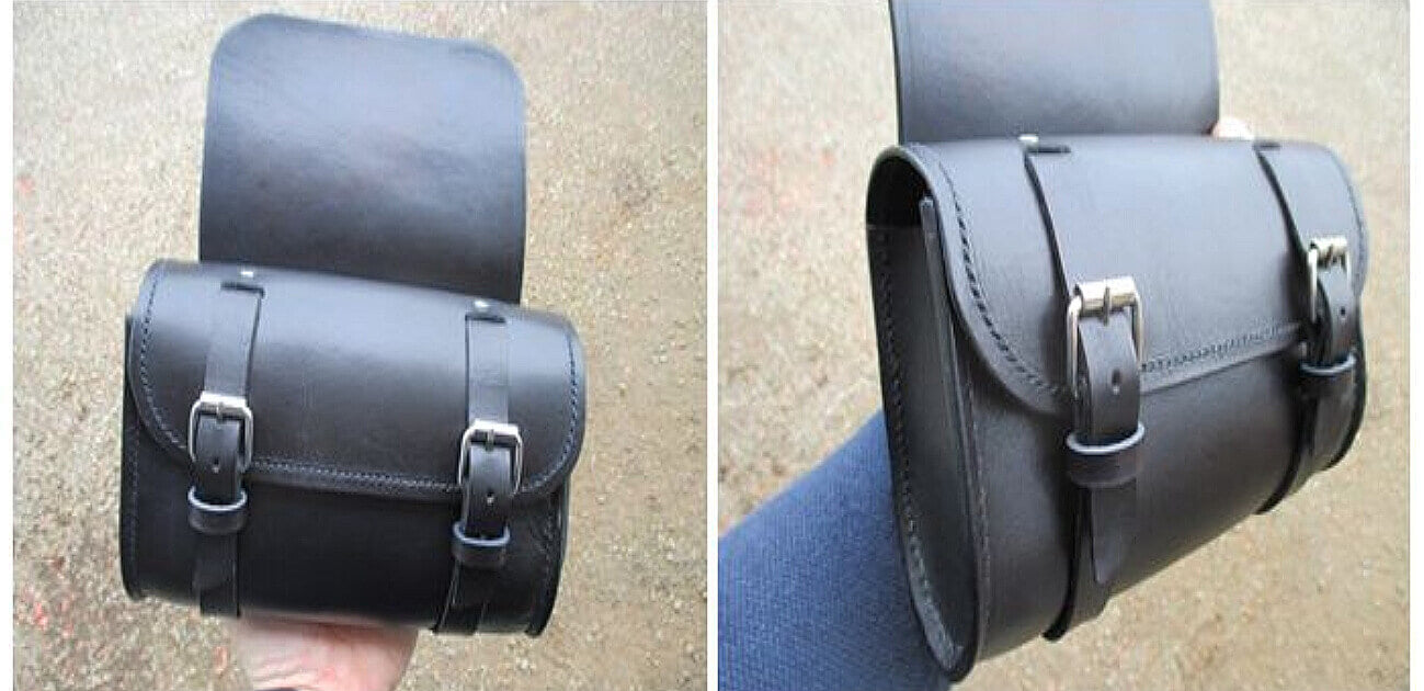 tutoriel sacoche moto cuir