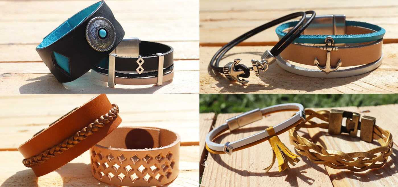 idées de bijoux en cuir