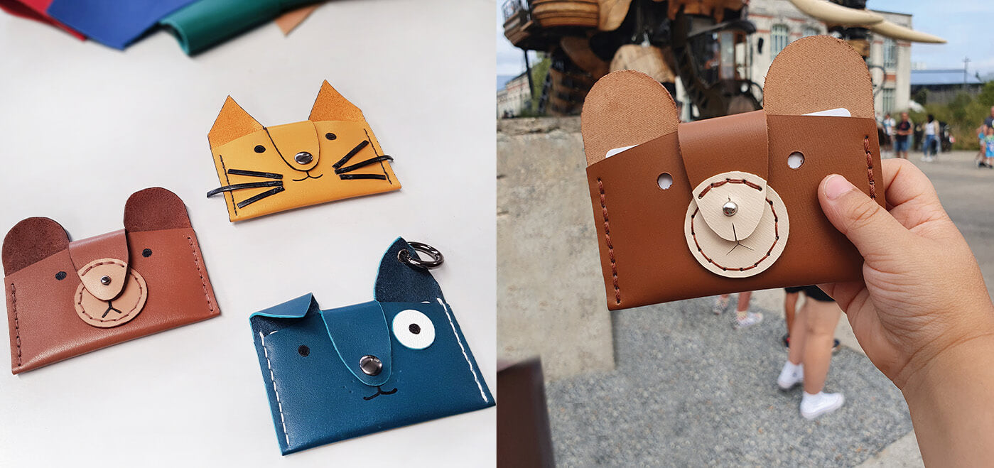 tuto porte-cartes en cuir