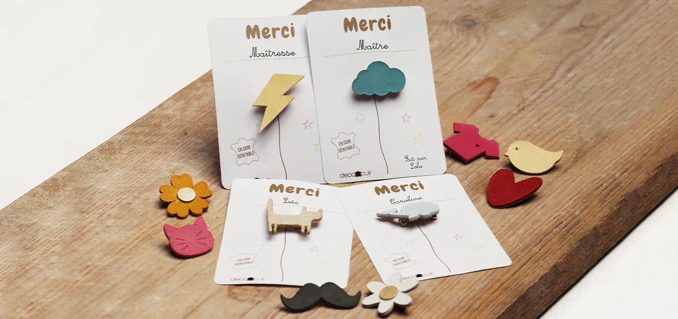 DIY broches en cuir