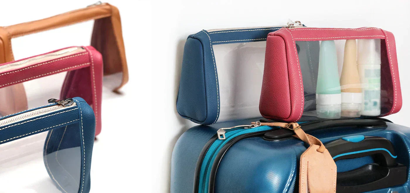 DIY trousse transparente cuir pvc