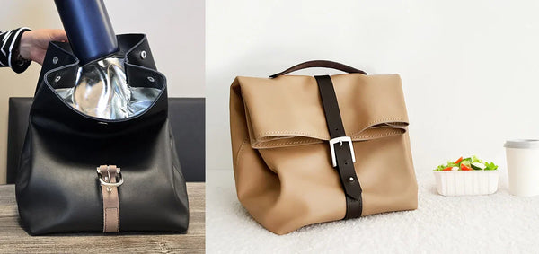tutoriel lunch bag en cuir