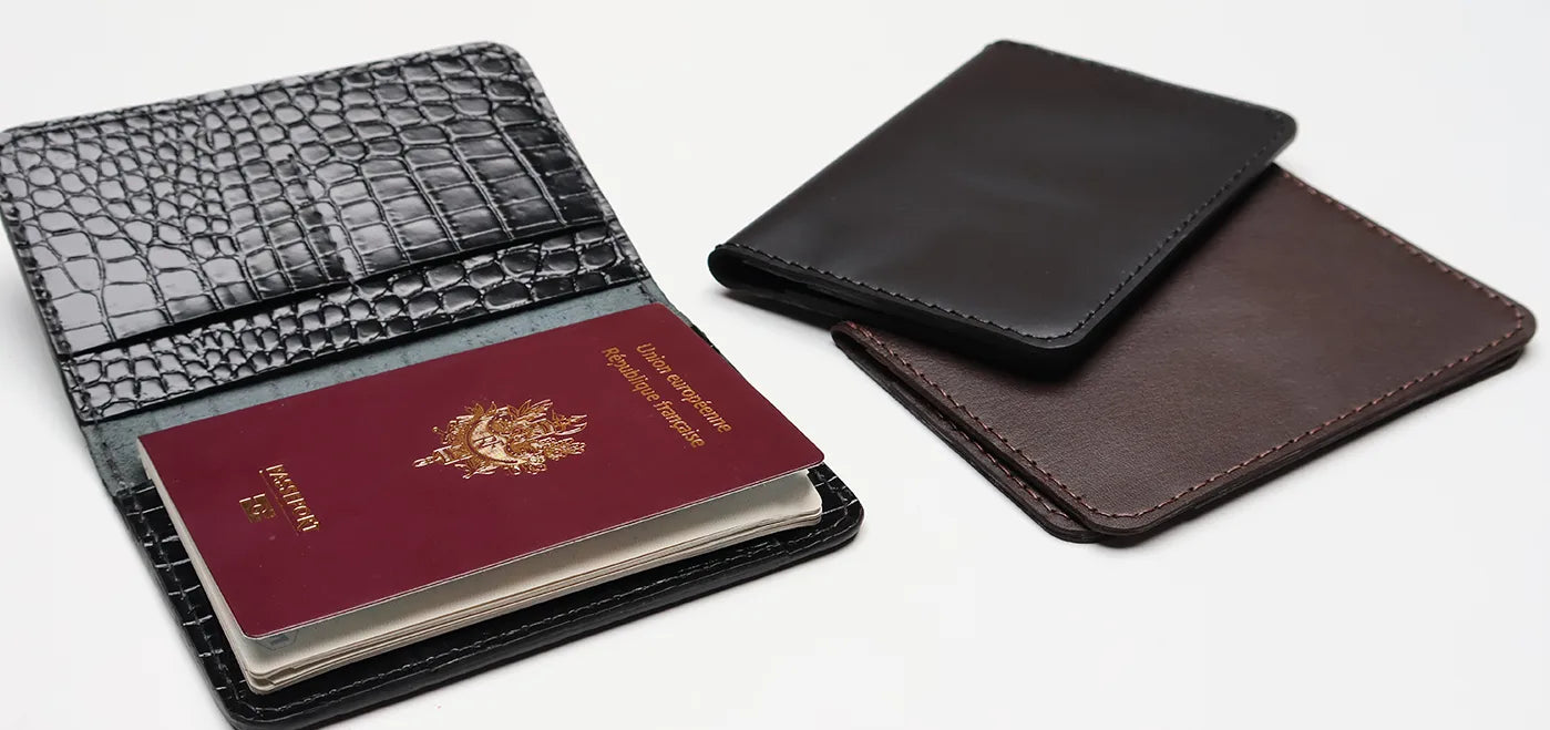 Tutoriel porte-passeport en cuir - couture à trous