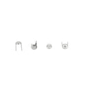 Clous à griffes ronds Ivan, diamètre 4mm, lot de 100, accessoires robustes pour fixation et bricolage.