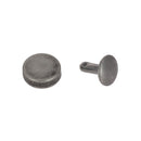 Lot de 100 rivets double calotte - Tête plate - 11mm - Vieux nickel