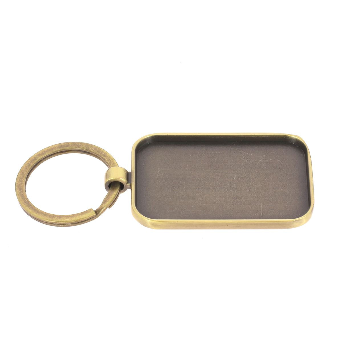 Porte-clés à personnaliser avec cuir - laiton vieilli