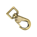 Gros mousqueton tournant en laiton - Lanière 19mm