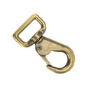 Gros mousqueton tournant en laiton - Lanière 25 mm