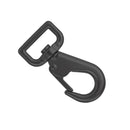 Gros mousqueton tournant en laiton noir mat - Lanière 25 mm