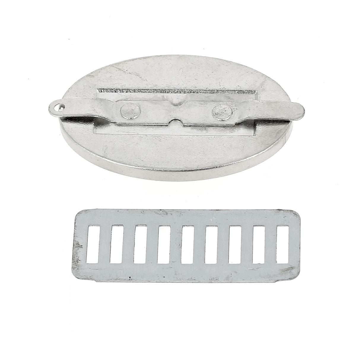 Concho ovale à personnaliser avec du cuir - 25x40mm