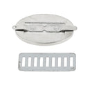 Concho ovale à personnaliser avec du cuir - 25x40mm