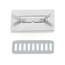 Concho RECTANGLE à personnaliser avec du cuir - 25x40mm