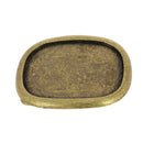 Boucle de ceinturon ovale Ivan 11741 en laiton vieilli, 40mm, pièce de bouclerie pour ceinture.