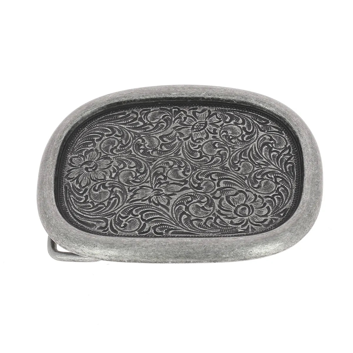 Boucle de ceinture ovale Sheridan - 40 mm - Vieux nickel