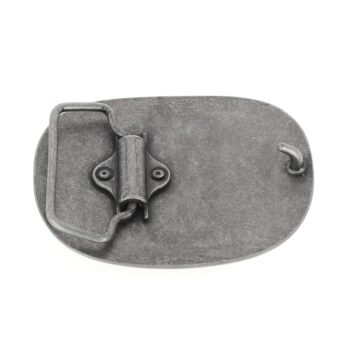Boucle de ceinturon ovale Ivan 11741 en vieux nickel, 40 mm, pour ceinture en cuir ou tissu.