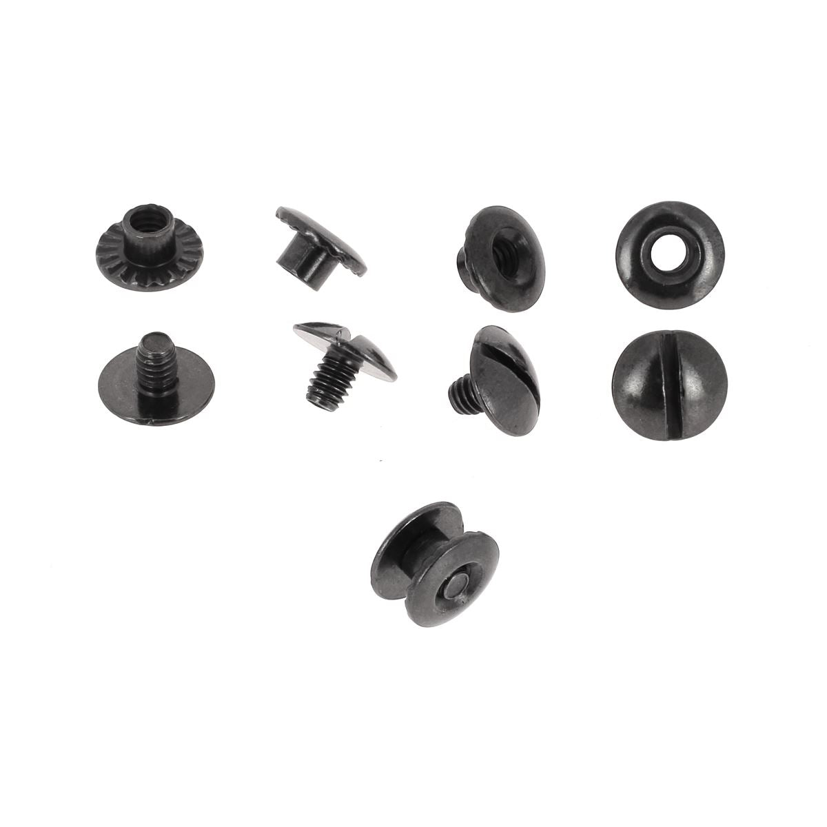 Vis Chicago avec tête fendue et trou – fixation pour cuir - Canon de fusil