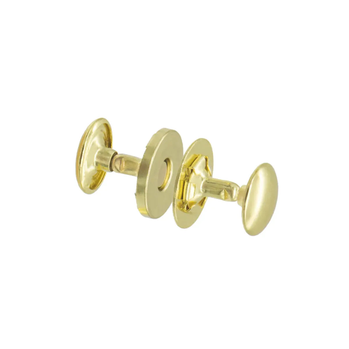 Fermoir magnétique pour sac à riveter -Laiton rond 14 mm