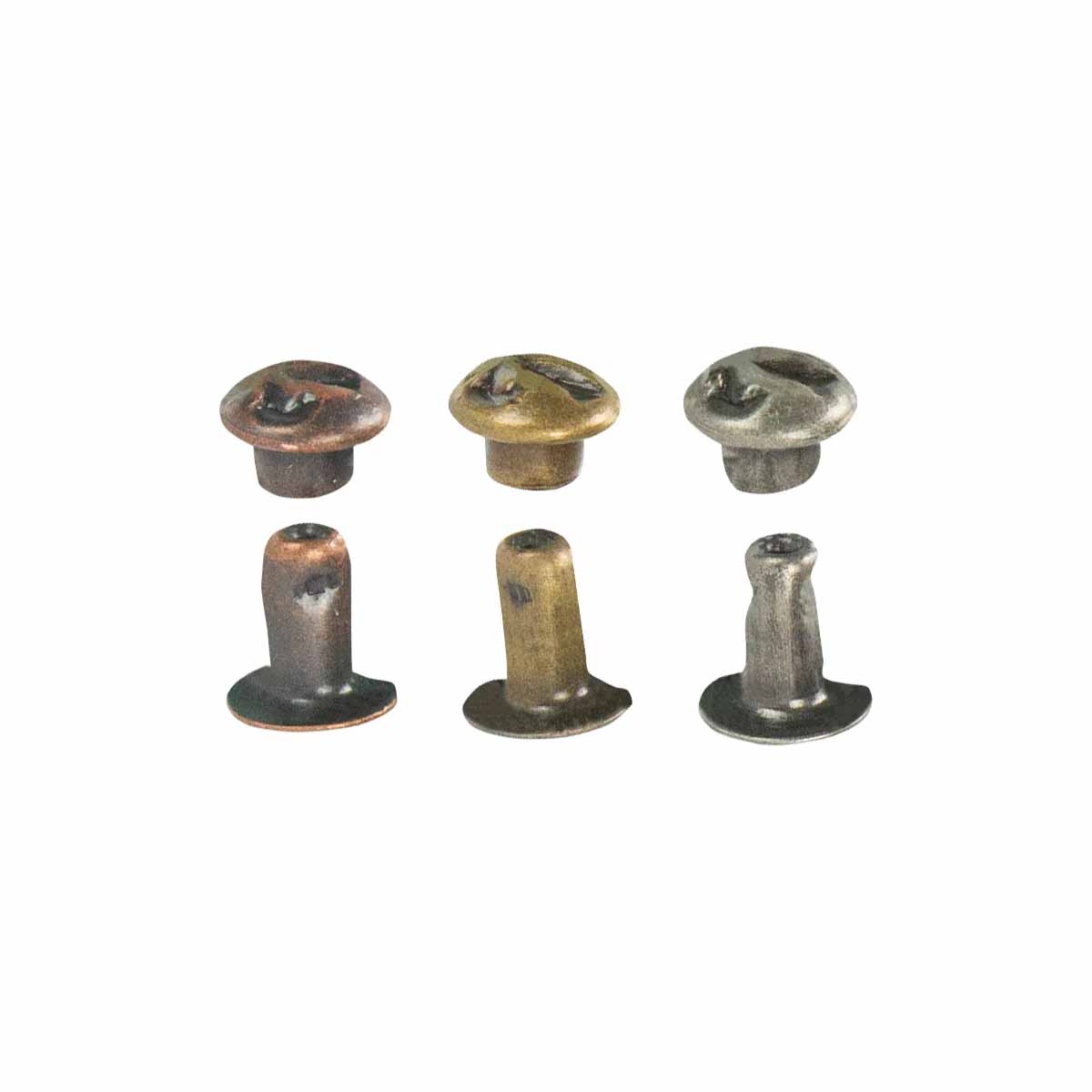 Lot de 100 rivets simple calotte MARTELÉS - 6mm