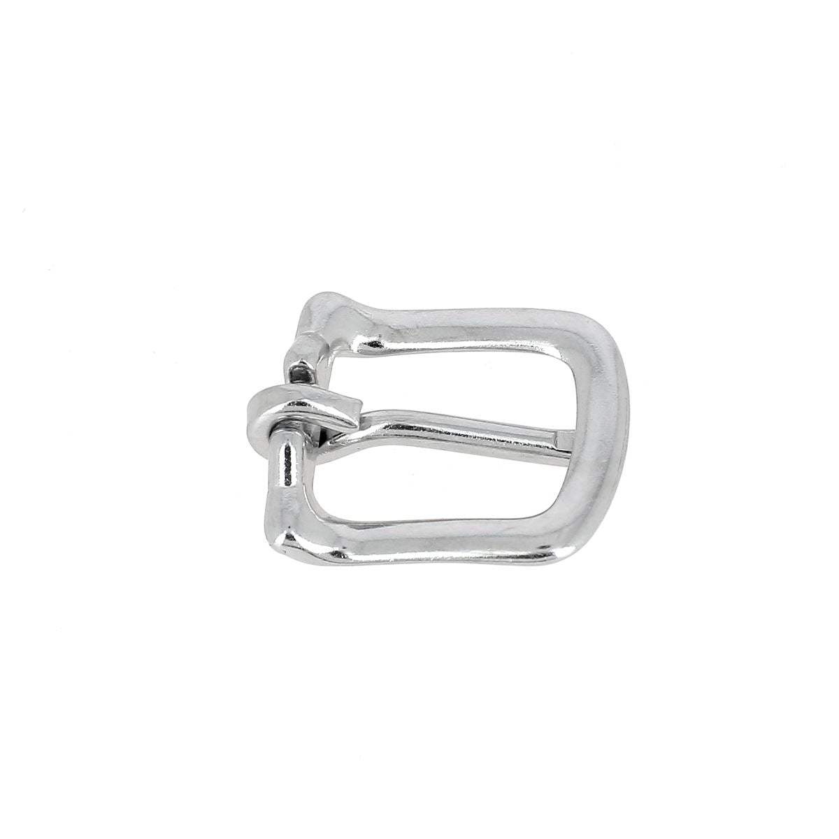 Boucle BEN pour lanière en cuir de 1,6 cm - Finition nickelé