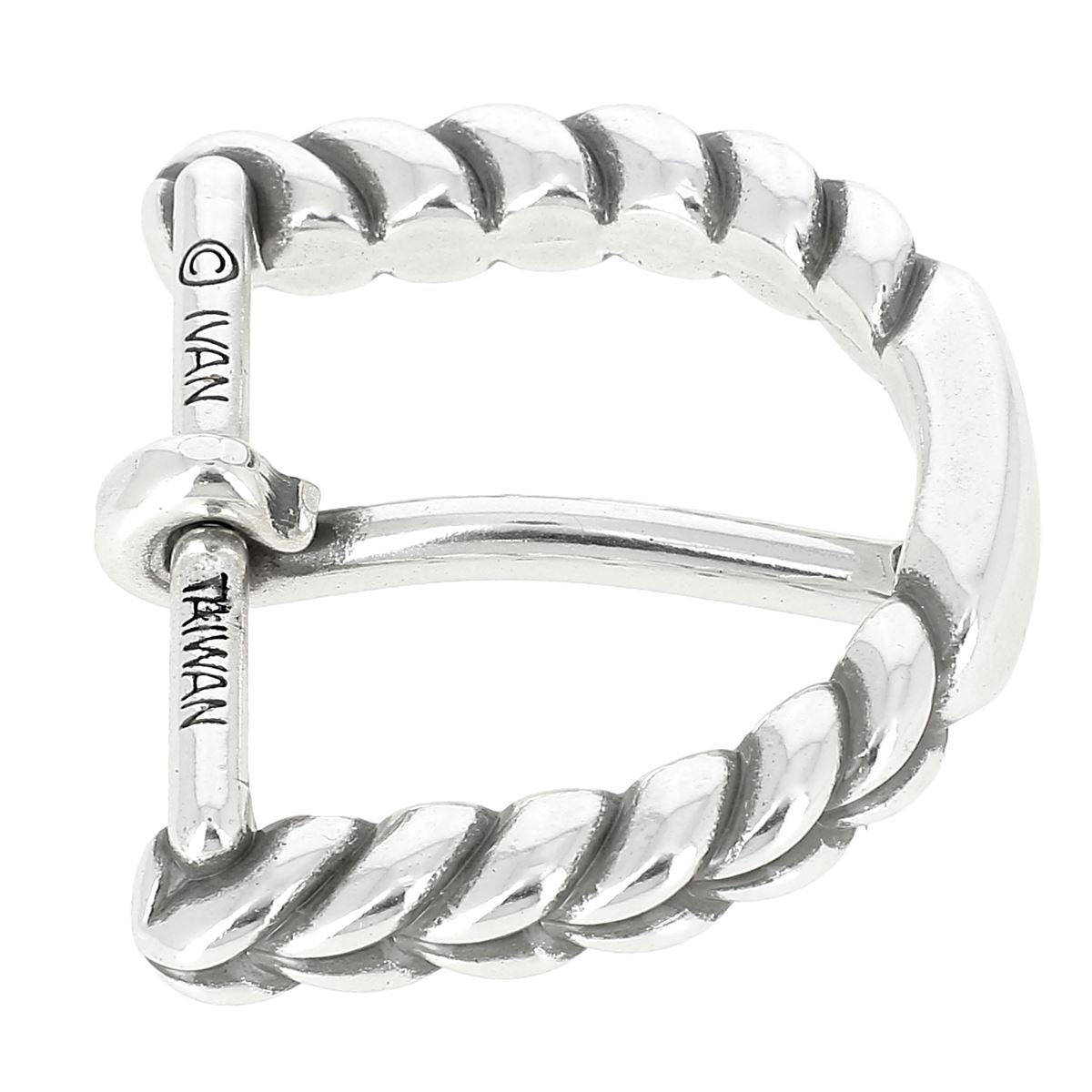 Boucle de ceinture style torsade