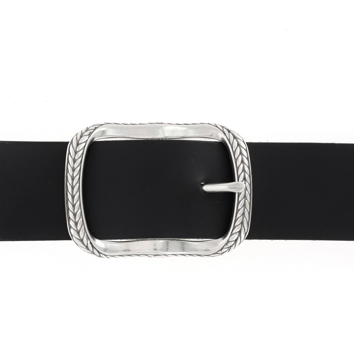 Ceinture en cuir de 38 mm avec boucle effet tressé