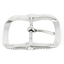 Boucle de ceinture effet tresse - argent vieilli - 38 mm