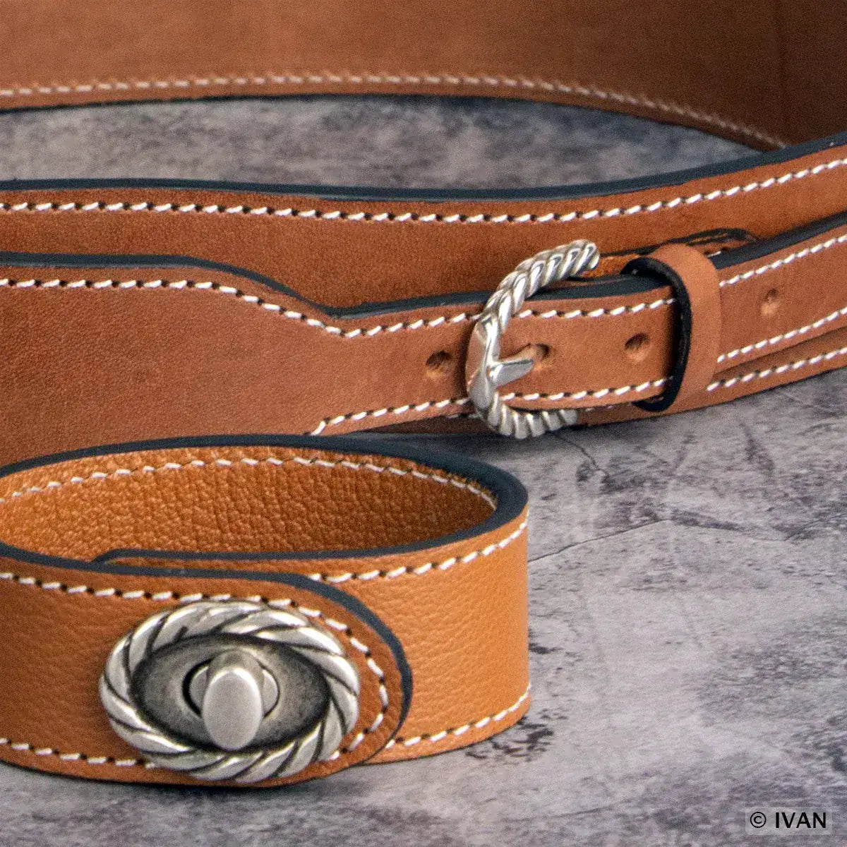 Créations en cuir DIY avec boucles effet tresse