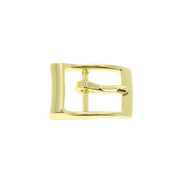 Boucle de ceinture double avec passant en laiton de 20 mm de la marque Ivan, pièce de bouclerie pour ceinture.