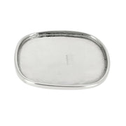 Boucle de ceinturon rectangle arrondie en laiton nickelé de 40mm, personnalisable, de la marque Ivan.