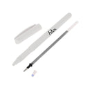 Crayon argent effaçable pour cuir livré en 2 parties