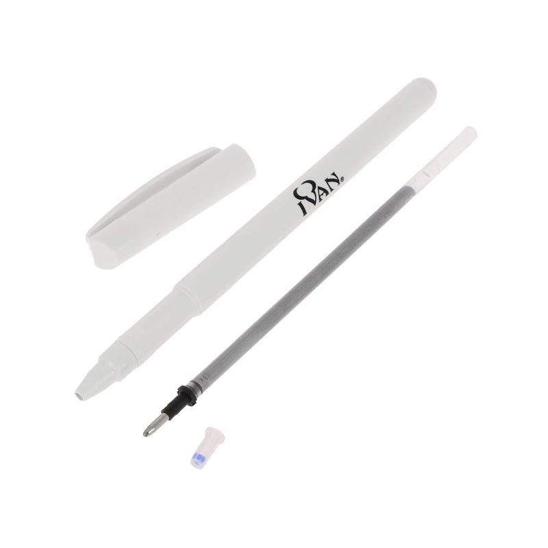 Crayon argent effaçable pour cuir livré en 2 parties