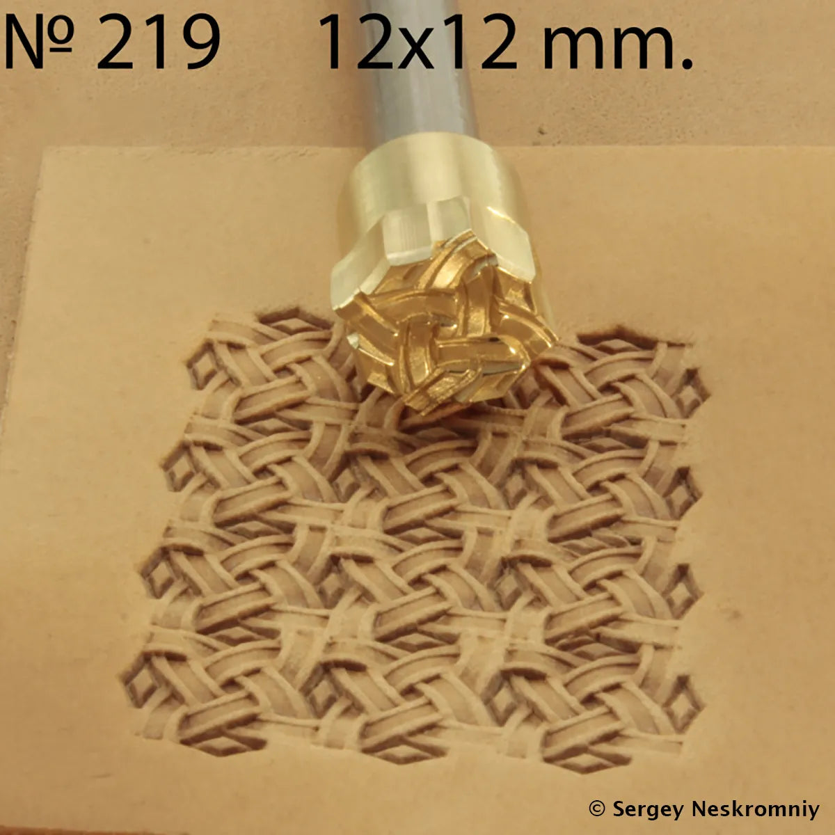 Tampon cuir - Sergey Neskromniy n°219 - Basketweave