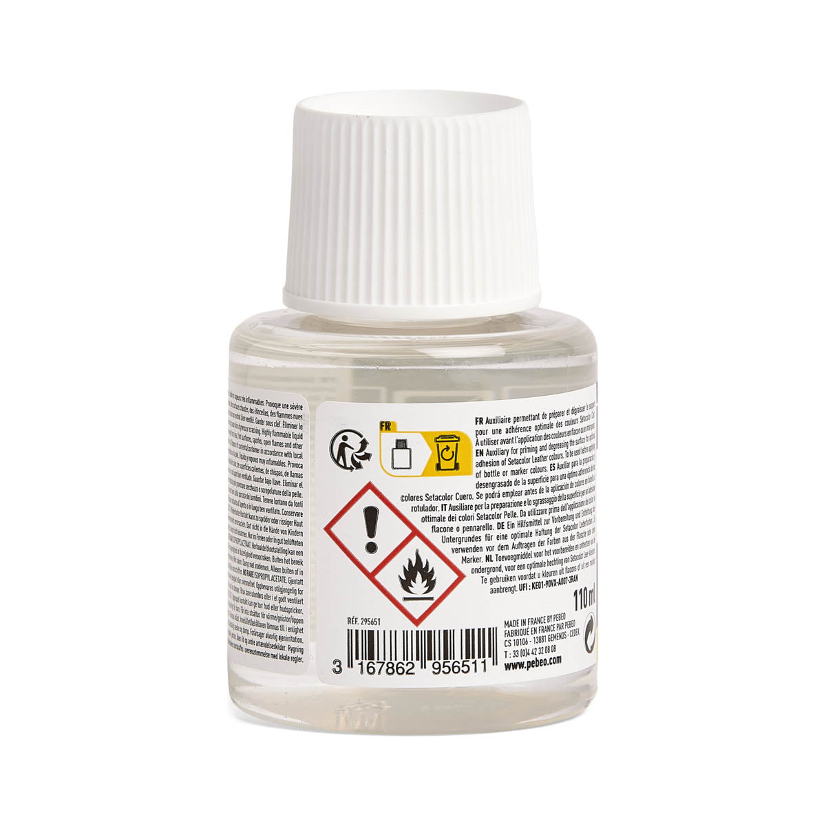 Préparateur dégraissant avant peinture Setacolor Cuir - Pébéo - Preparer & Deglazer 