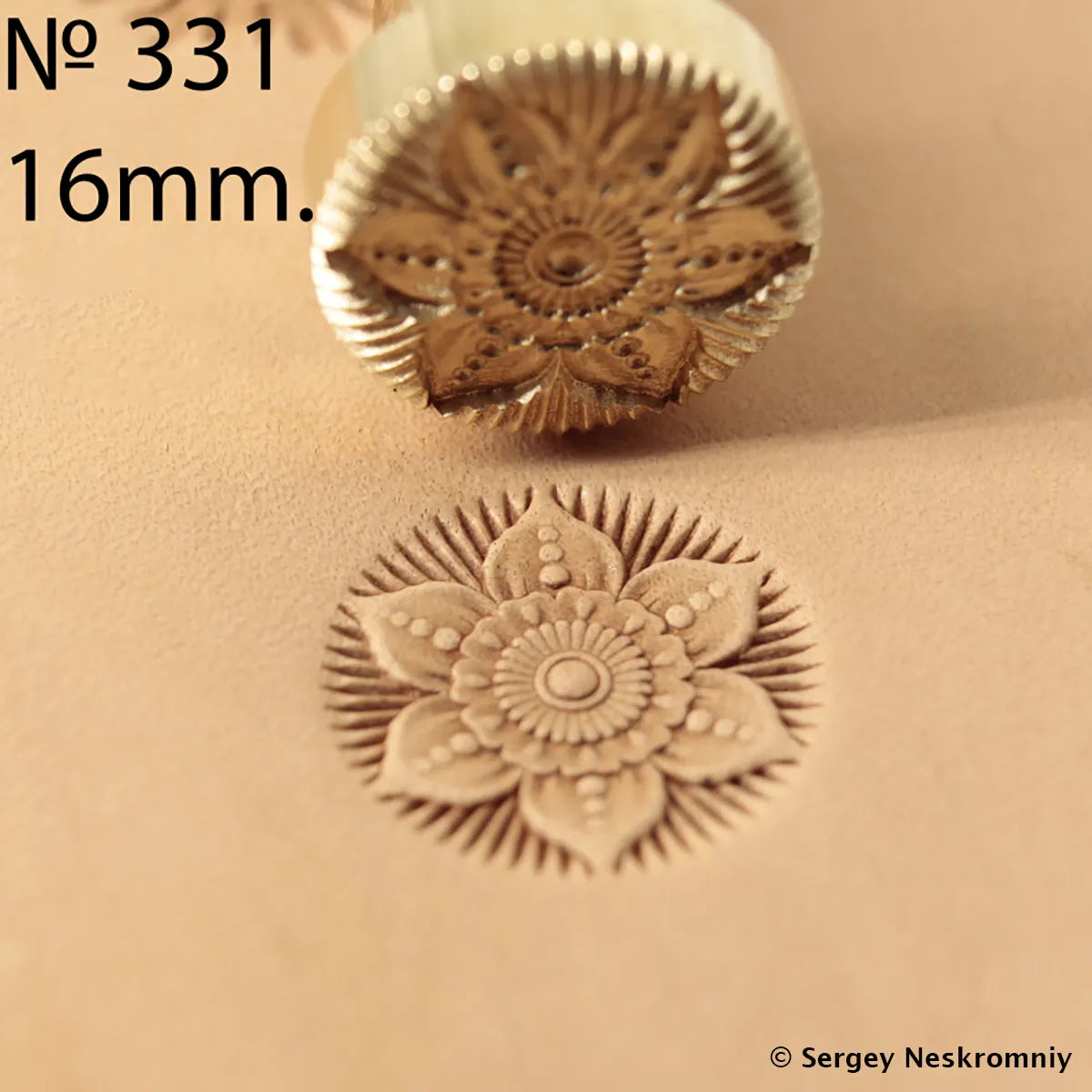 Tampon cuir fleur - Sergey Neskromniy - n° 331