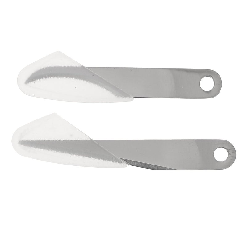 1 curved blade and 1 spare straight blade for Tandy Leather multi-purpose knife 3595-01