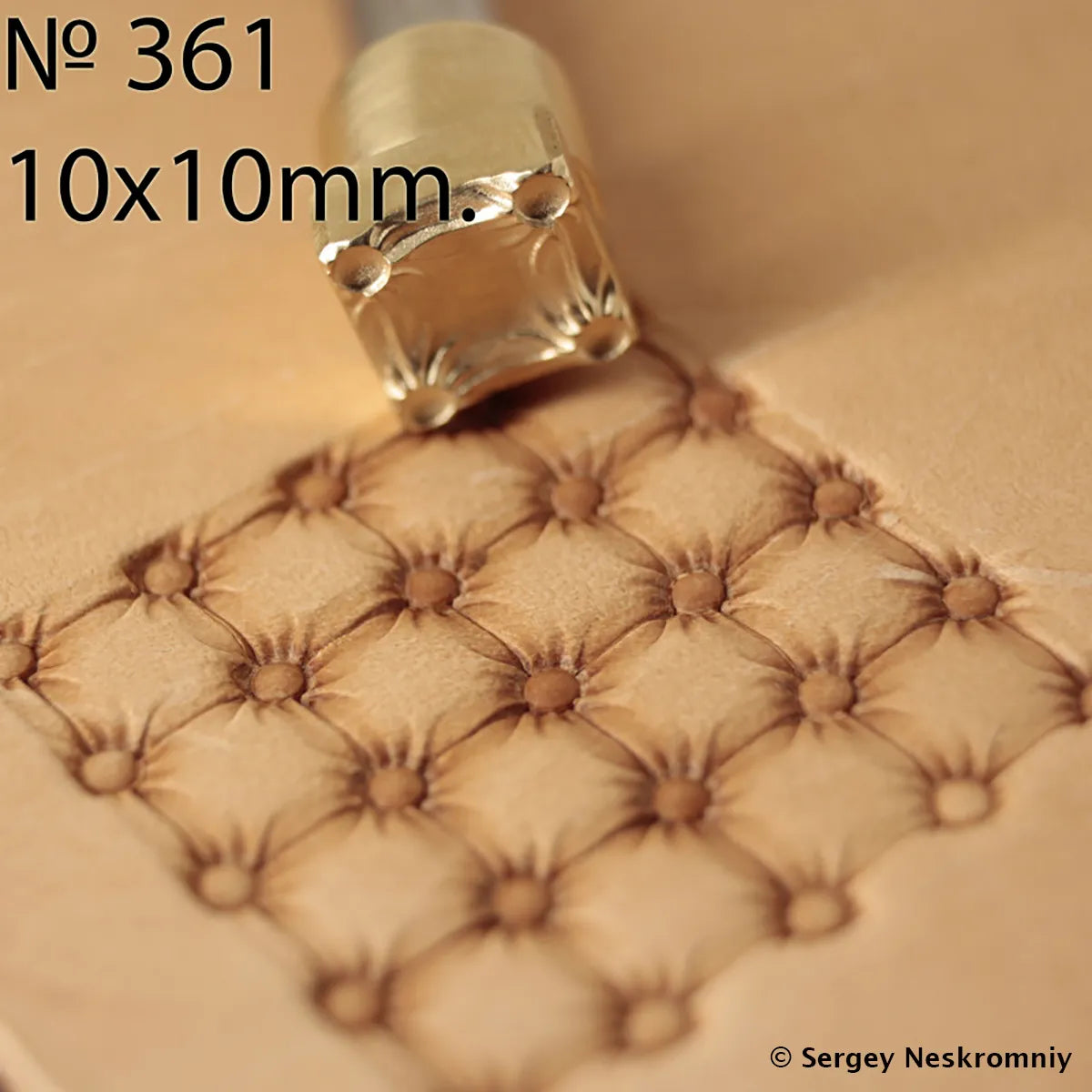 Tampon cuir capitonnage - Sergey Neskromniy n°361