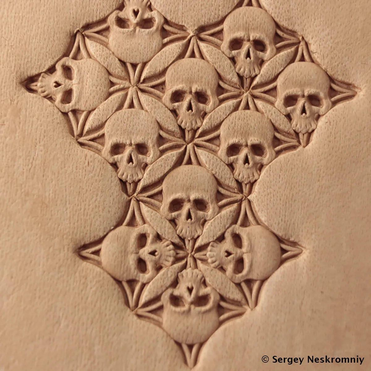 Tampon cuir tête de mort - Sergey Neskromniy n° 378