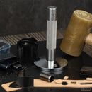 Manche à frapper et plaque en acier pour découpe de cuir avec lame emporte-pièce