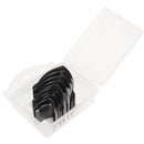 10 emporte-pièces pour découper bouts de ceinture en cuir en forme ogive - Ivan 3963-02