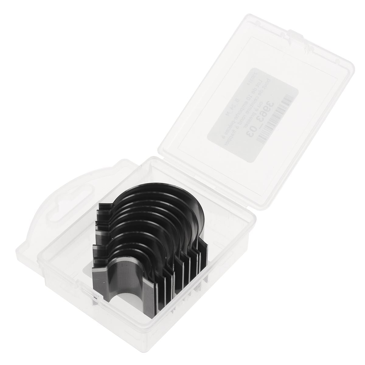 10 emporte-pièces pour découper bouts de ceinture en cuir arrondis - Ivan 3963-03