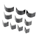 Lot de 10 emporte-pièces coins arrondis à frapper ou à presser