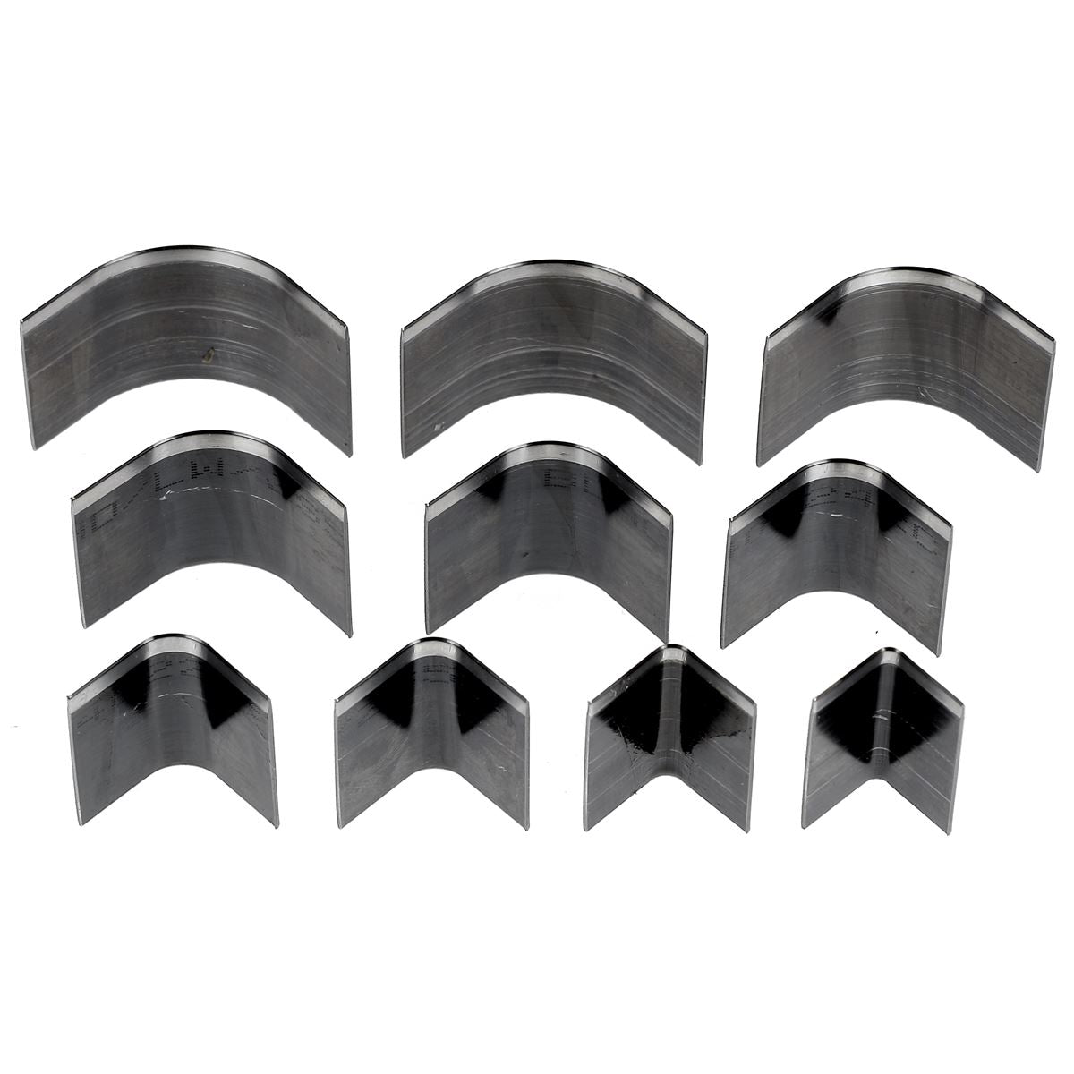 Ensemble de 10 emporte-pièces coins arrondis à frapper ou à presser