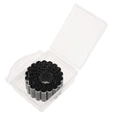 6 emporte-pièces ronds cannelés pour la découpe du cuir