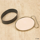 Boucle de ceinturon ovale personnalisée avec cuir