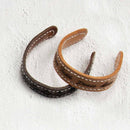 Bracelet manchette en cuir avec insertion bande en laiton - Kit DIY 44177